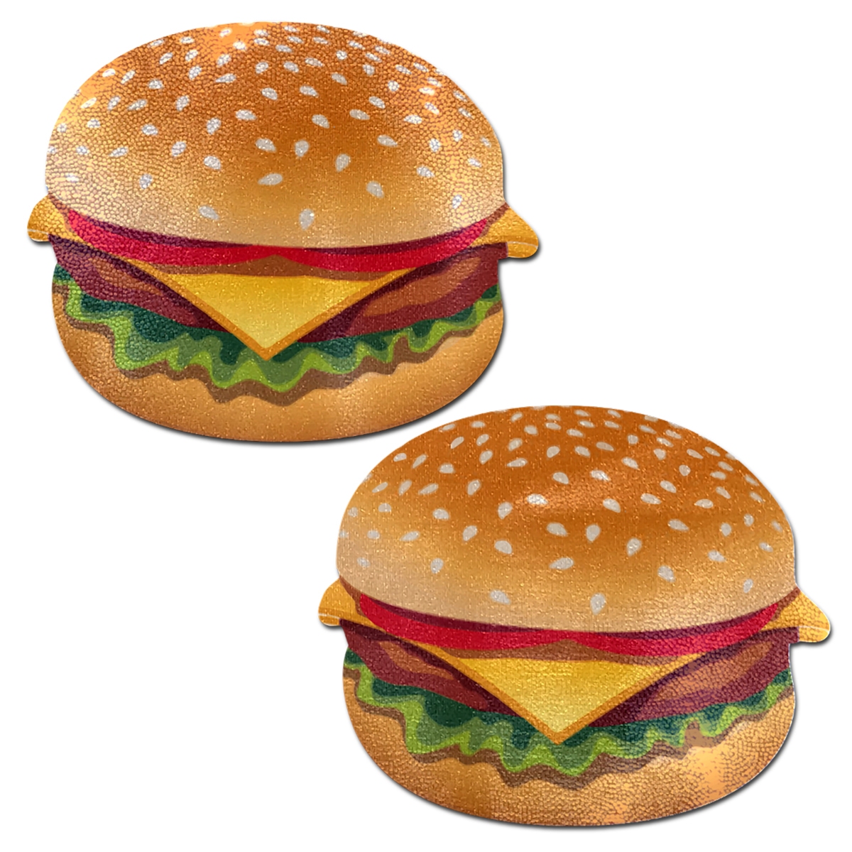 Feel sexy wearing sexy nipple covers  Cheeseburger Nipple! Wearing Cheeseburger Nipple nipples covers by Pastease can be fun and sexy!