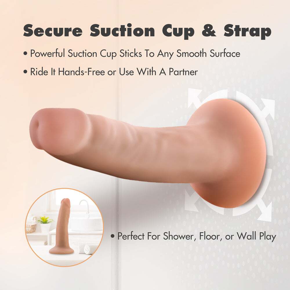 5 inch Dildo from Blush in Vanilla Ivory Beige pictured for anal pleasure for Her or Him