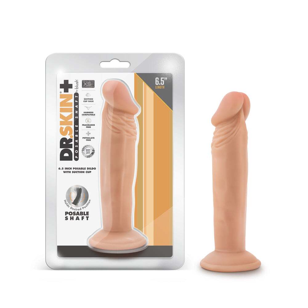 6 inch Dildo by Blush in Vanilla Ivory Beige shown for use by Her or Him