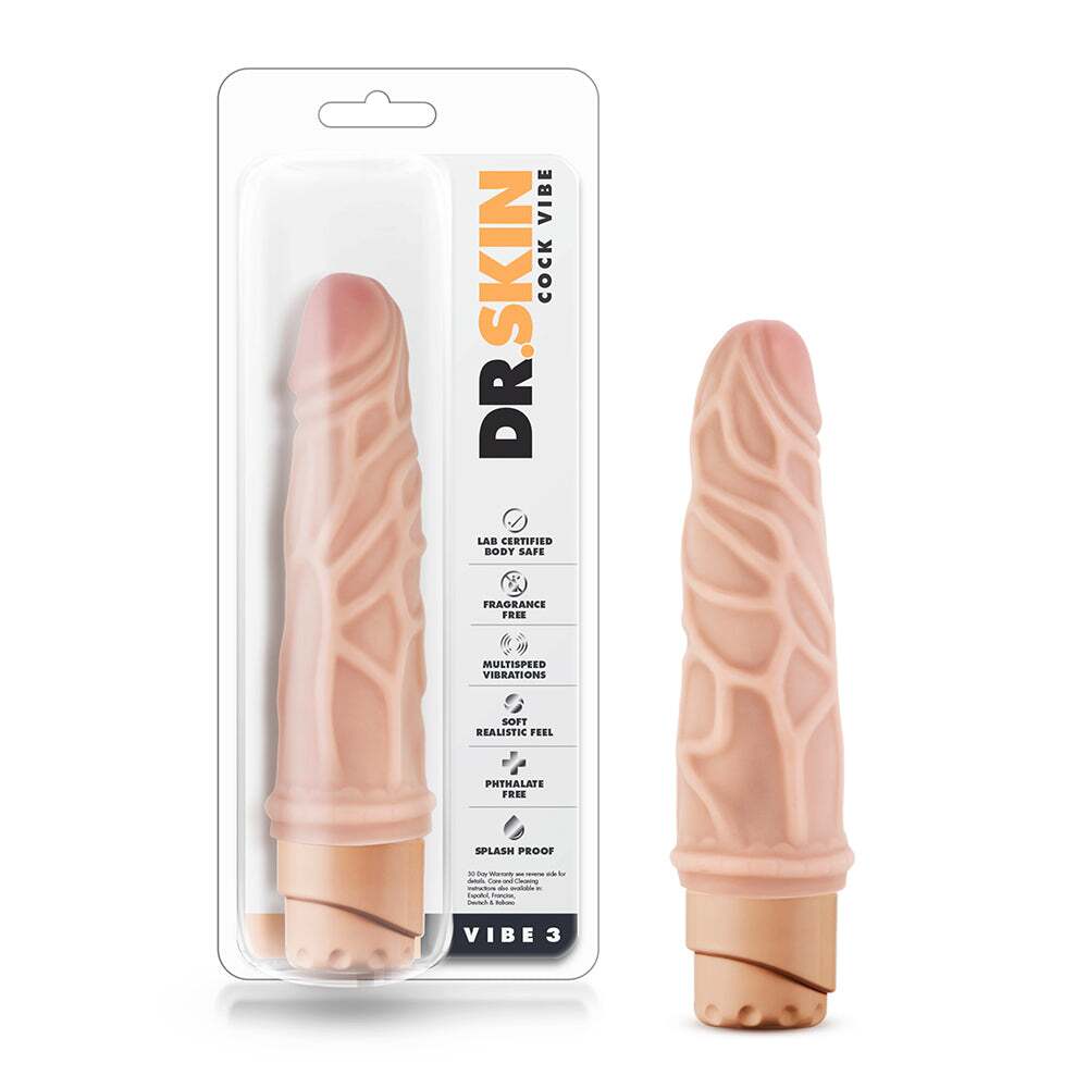 7.25 inch Dildo by Blush in Vanilla Ivory Beige shown for use by Her or Him