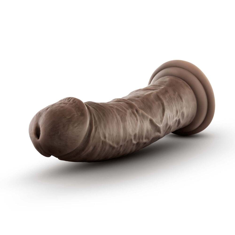 8 inch Dildo from Blush in Brown Chocolate Cocoa designed for anal sex with Her or Him