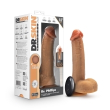 8.5 inch Dildo by Blush in Tan Light Brown Mocha shown for use by Her or Him