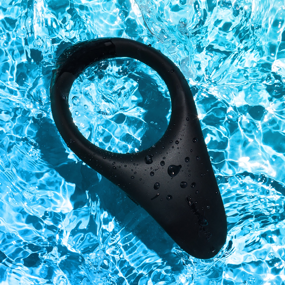 Angled view of the Black We-Vibe vibrator designed for intimate use