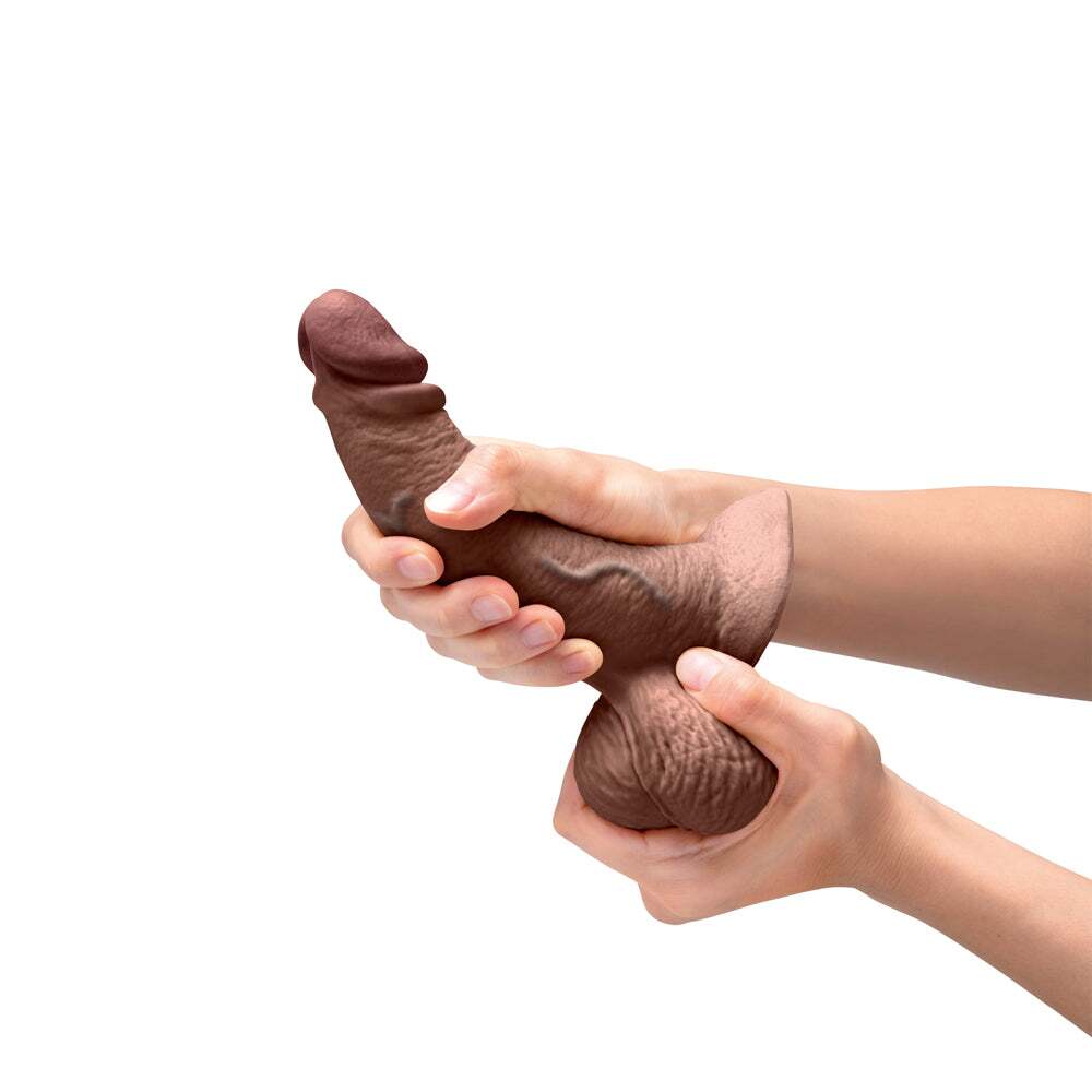 6.5 inch Dildo by b-Vibe in  displayed for pegging Him or Her