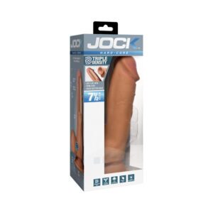 7.5 inch Dildo Curve Novelties  JOCK Hard Core +Triple Density with Balls Medium