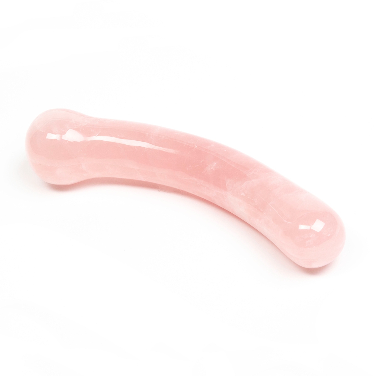 Buy Chakrubs Heart Curve Rose Quartz Wand kegel exercise device for pelvic floor muscle strengthening.