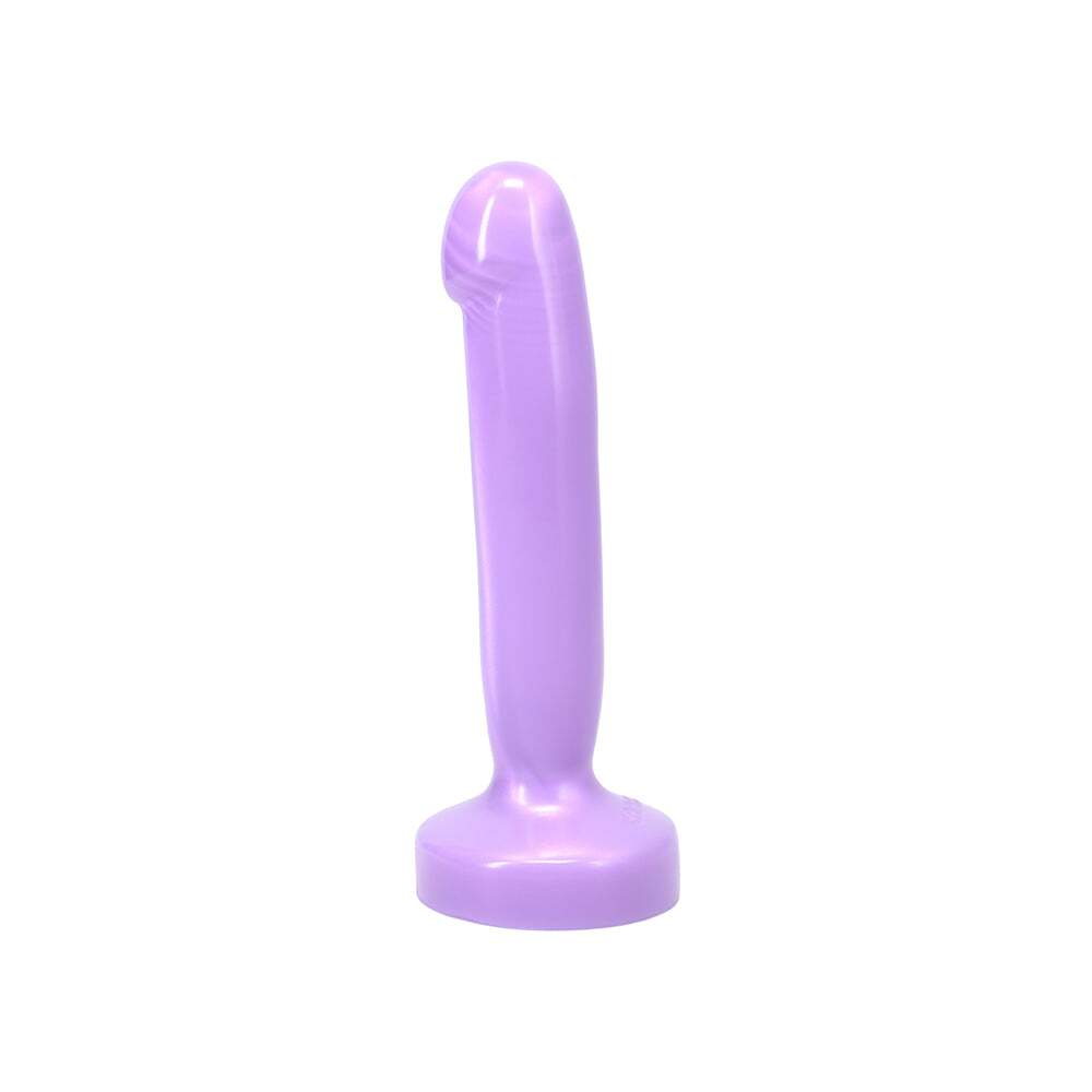Dildo by Tantus in Purple shown for use by Her or Him