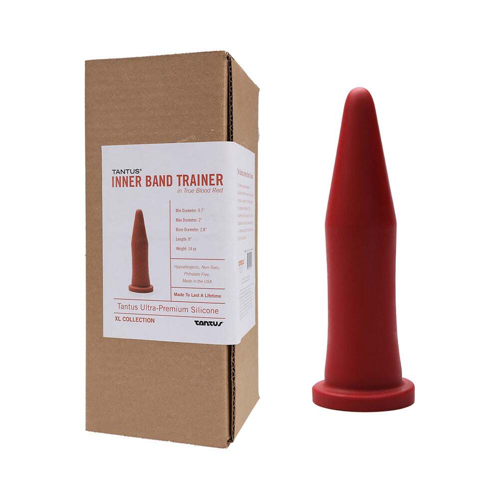 Dildo by Tantus in Red shown for use by Her or Him