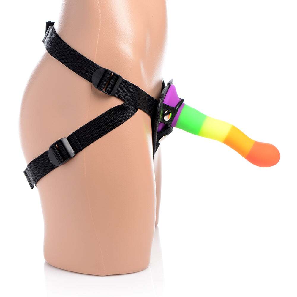 Dildo by XR Brands in  displayed for pegging Him or Her