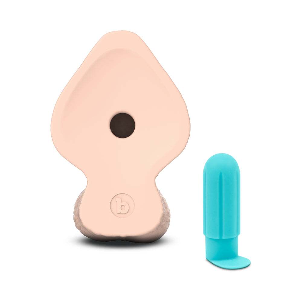 Dildo by b-Vibe in  shown for pegging Her or Him