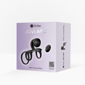 Snail Vibe Vibrator SVibe Snail JOVI Arc Couples Ring Noir