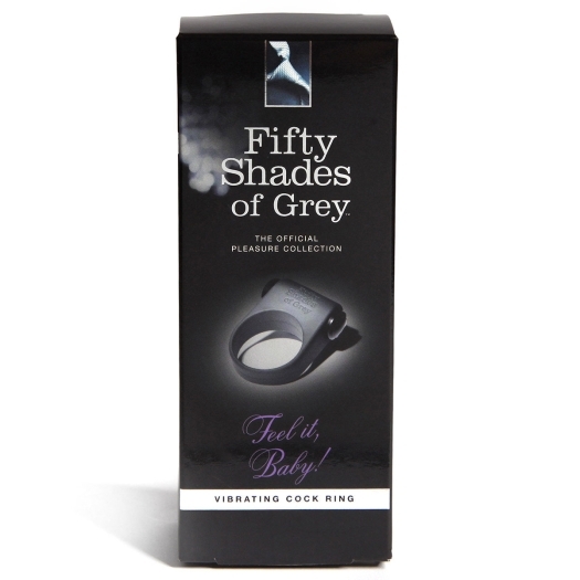 Angled view of the  Fifty Shades of Grey vibrator designed for intimate use