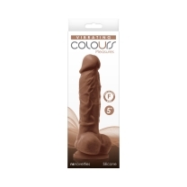 5 inch Dildo by NS Novelties in Brown Chocolate Cocoa shown for use by Her or Him