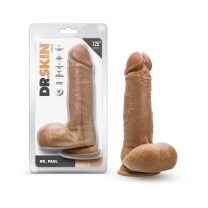 7.25 inch Dildo by Blush in Tan Light Brown Mocha shown for use by Her or Him