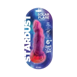 5.7 inch Dildo by Hott Products in Multi-Color shown for use by Her or Him