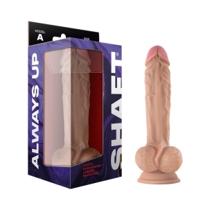 10.5 inch Dildo by Shaft in Vanilla Ivory Beige shown for use by Her or Him