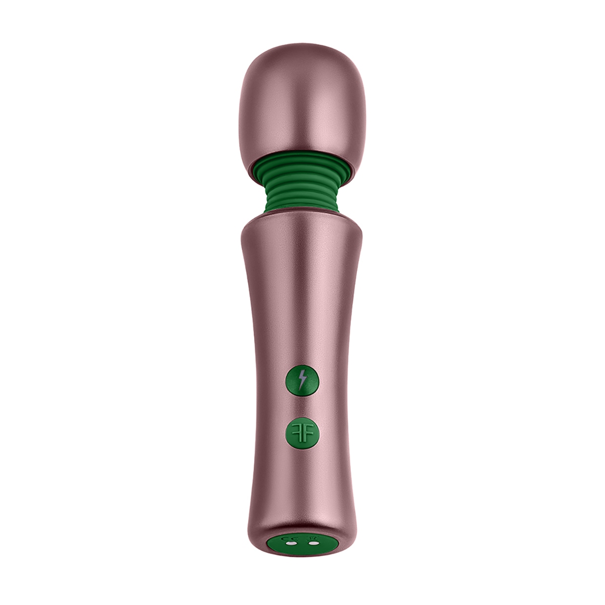 Close-up of the Rose Gold Femme Funn vibrator for texture detail