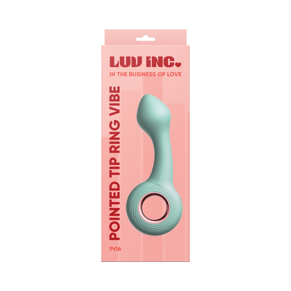 Close-up of the Green Luv Inc vibrator for texture detail