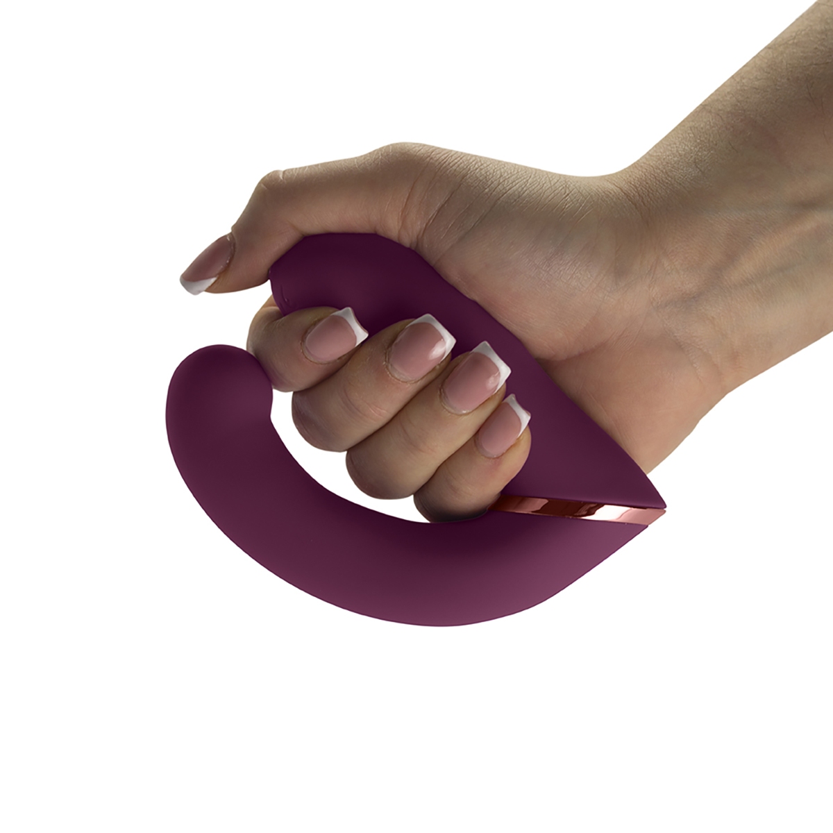 Charging setup for Burgundy Rocks Off vibrator including cable