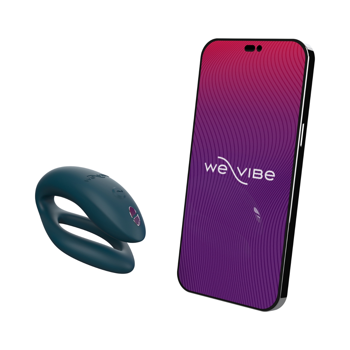 Fully assembled Green We-Vibe vibrator with smooth exterior