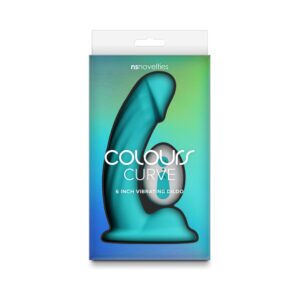 6 inch Dildo NS Novelties Teal Turquoise Aqua Colours Curve Vibrating