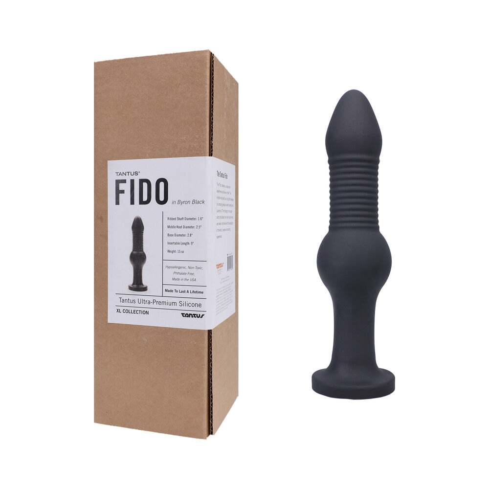 Dildo by Tantus in Black shown for use by Her or Him
