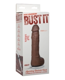Buy Bust It Squirting Realistic Cock w/1 oz Nut Butter - Brown online