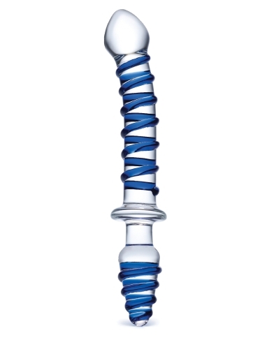 Order glas 10" mr. Swirly double ended glass dildo & butt p online