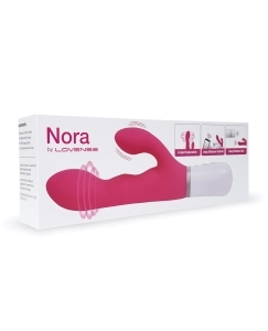 Shop lovense nora rotating head rabbit - pink online