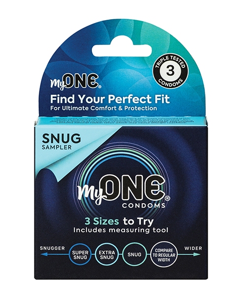 Shop my one snug sampler condoms - pack of 3 online