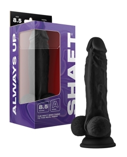 Shop Shaft Model A Flexskin Liquid Silicone 8.5" Dong w/Balls - Black online