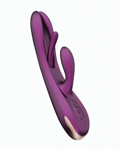 Shop terri app controlled kinky finger tapping rabbit vibrator - purple online