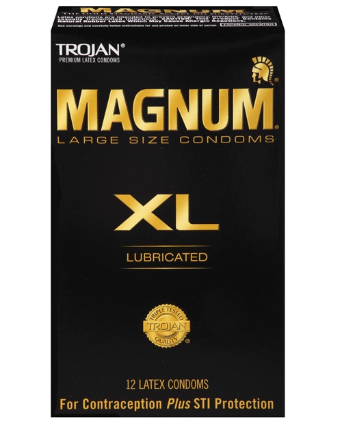 Buy trojan magnum xl lubricated condoms - box of 12 online