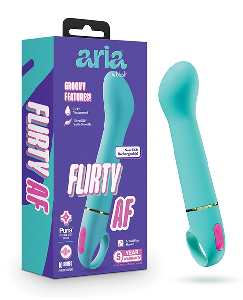 Shop Aria - Flirty AF 2.0 - Rechargeable Vibe - Teal online