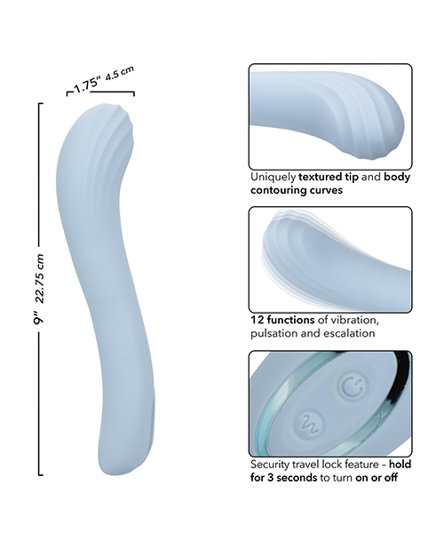 Shop Azure Collection Contoured G Vibrator - Blue