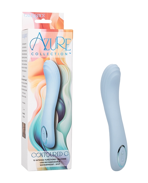 Shop Azure Collection Contoured G Vibrator - Blue online