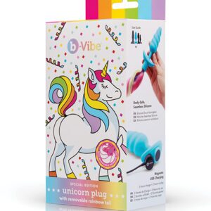 Shop b-Vibe Unicorn Tail Vibrating Butt Plug - Special Edition online