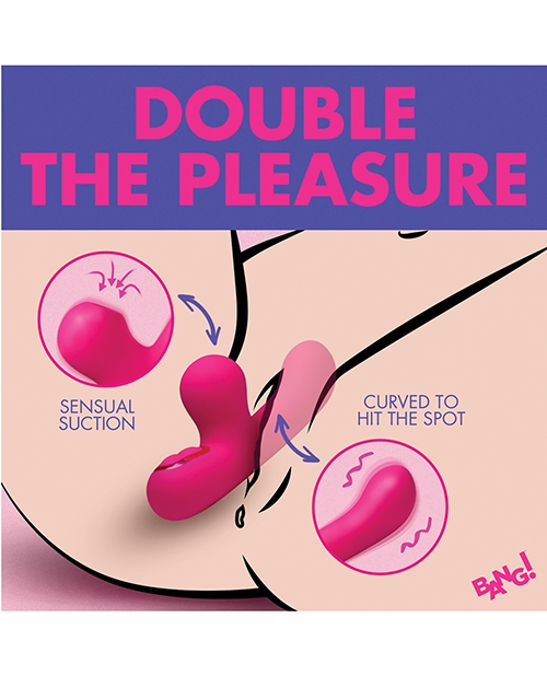 Shop Bang! 10X G-Spot Rabbit Vibrator w/Suction - Pink