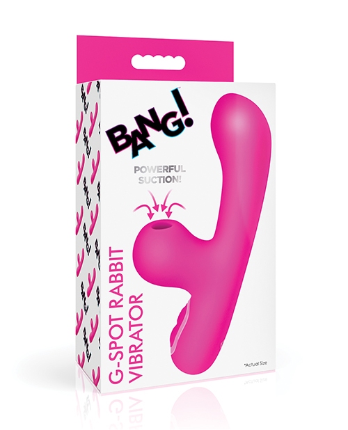 Shop Bang! 10X G-Spot Rabbit Vibrator w/Suction - Pink online