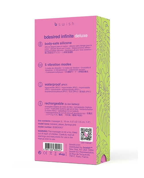Buy Bdesired Bdesired Infinite Deluxe Flamingo Vibrator - Pink