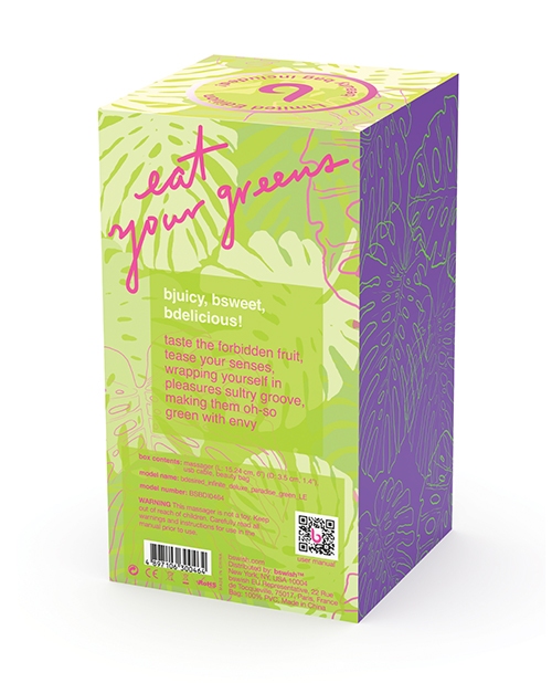 Buy Bdesired Bdesired Infinite Deluxe LE Paradise Vibrator - Green