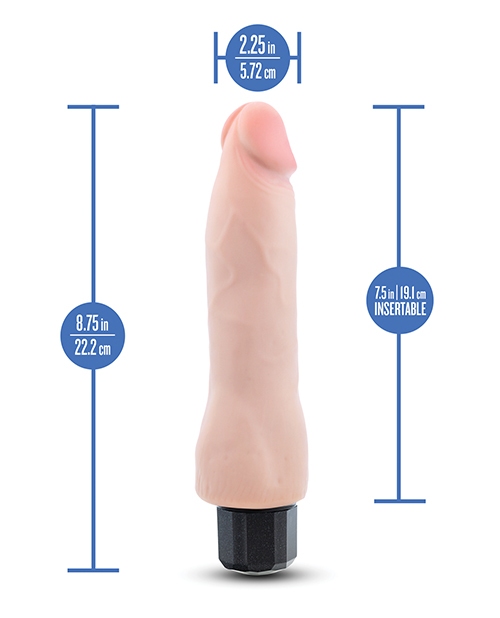 Buy Au Naturel Blush Au Naturel 8.75" Vibrating Realistic G-Spot Dildo - Beige