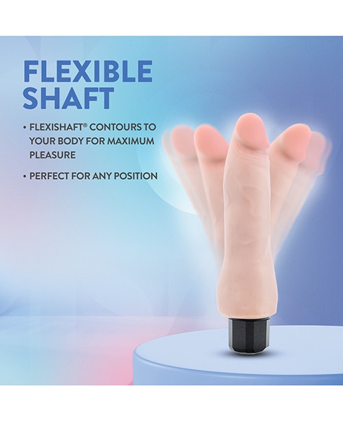 Buy Blush Au Naturel 8.75" Vibrating Realistic G-Spot Dildo - Beige
