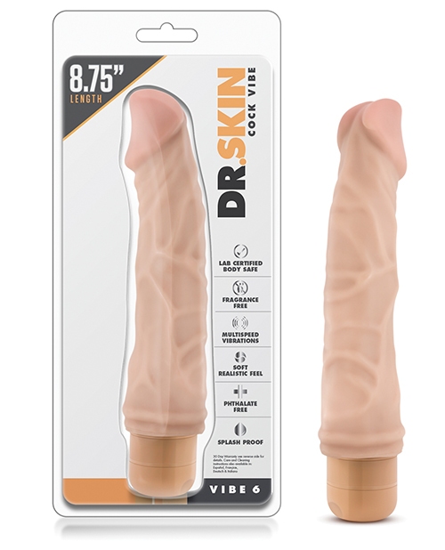 Shop Blush Dr. Skin Vibe 9" Dong #6 - Beige online