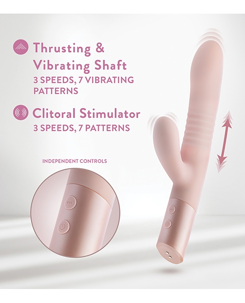 Shop Blush Fraya Rabbit Rechargeable Vibrator - Pink
