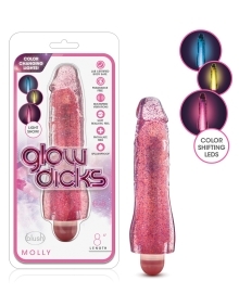 Shop Blush Glow Dicks Glitter Vibrator Molly - Pink online