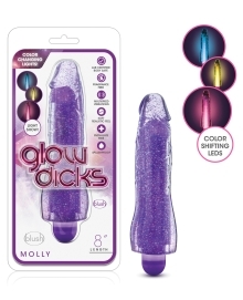 Shop Blush Glow Dicks Glitter Vibrator Molly - Purple online