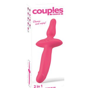 Shop Couples Choice 2in1 Vaginal & Anal Vibrator - Pink online