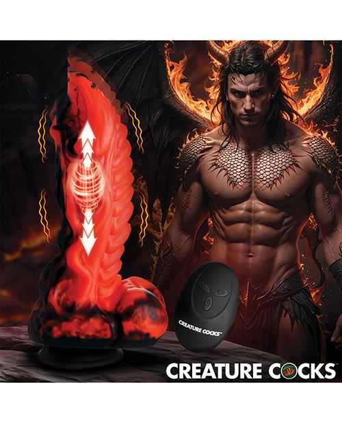 Buy Creature Cocks Creature Cocks Dragon Thrust Thrusting & Vibrating Silicone Dildo