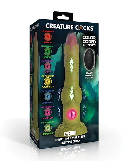 Shop Creature Cocks - Eyegor Thrusting & Vibrating Silicone Dildo online
